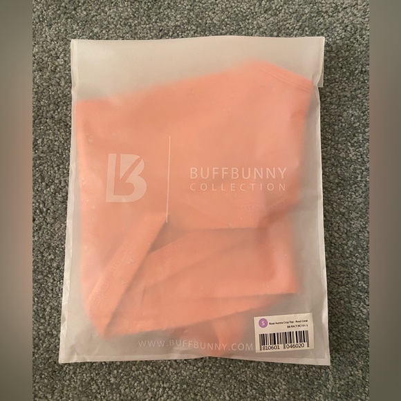 BuffBunny Aurora Crop Top - Pink with Gold Speckles - Picture 7 of 8